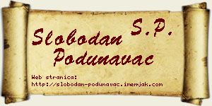 Slobodan Podunavac vizit kartica